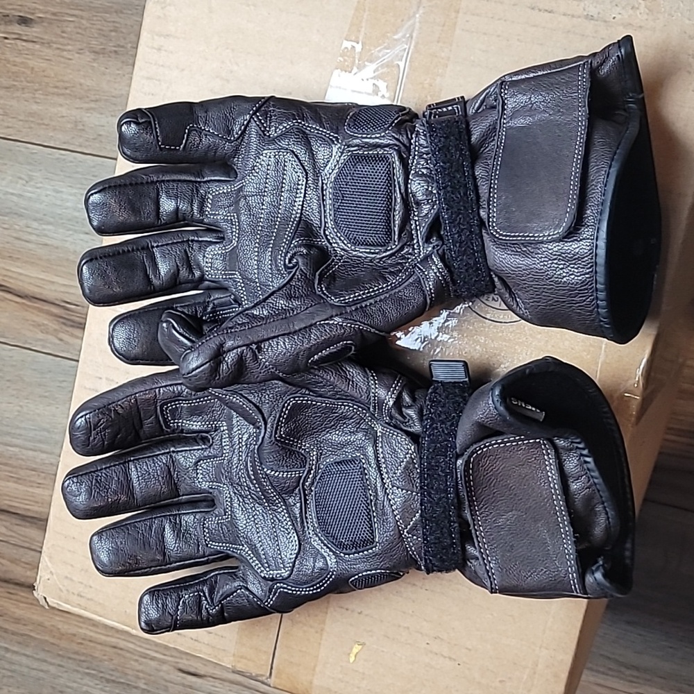 BILT motorcycle brown leather gloves men’s size 2XL